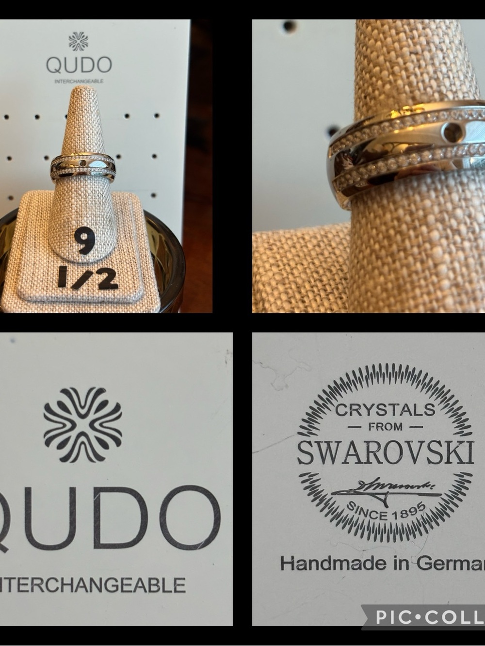 QUDO Interchangeable Ring Silver 9 1/2